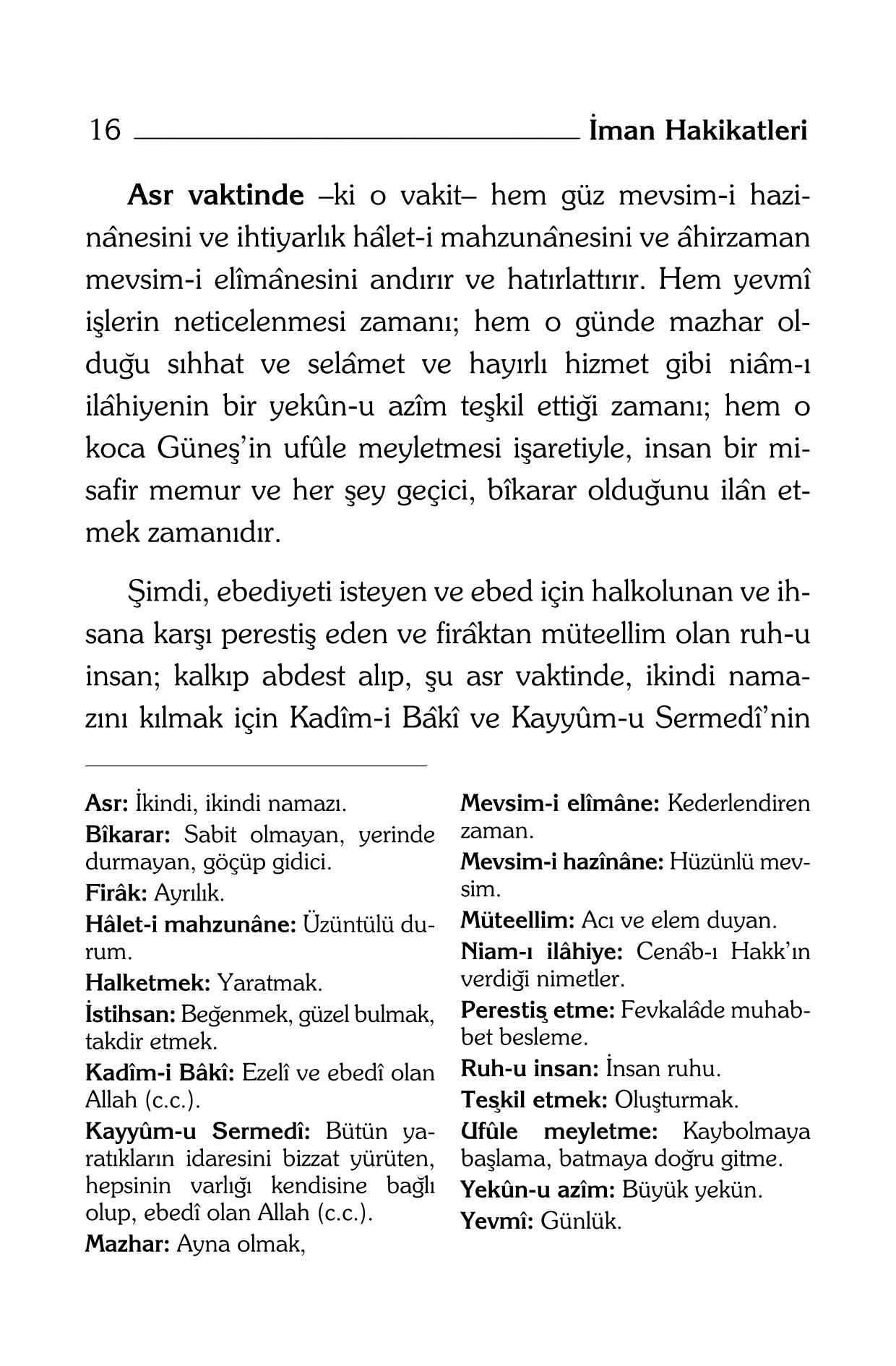 B Said Nursi - Iman Hakikatleri Risalesi (Kelime Aciklamali) - SahdamarY.pdf, 240-Sayfa